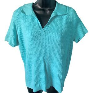 Unbranded Women's Blue and Green Polo-shirts